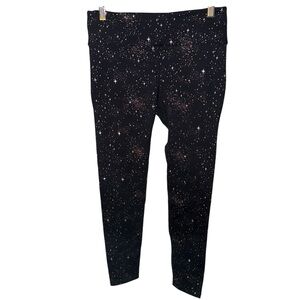 Noli Yoga Celestial Leggings - holographic foil Black/silver women’s sz Medium